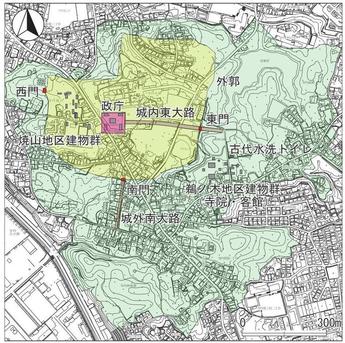 イラスト：秋田城全体図