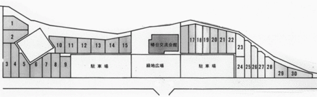 イラスト：椿台ヒルズ市民農園　配置図