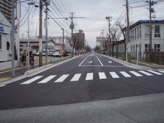 写真:施工後の川尻広面線