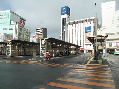 写真：バスプール1と秋麻呂くん