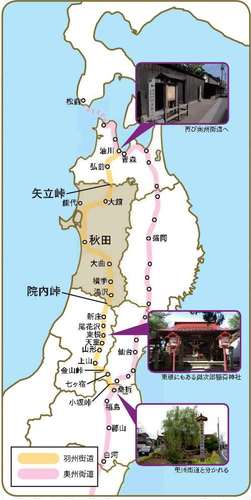 羽州街道全体図