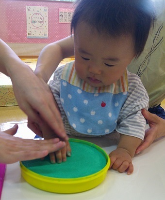 写真：たなばた手形アート