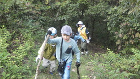 活動の様子:登山道