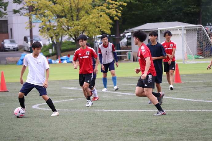 デフサッカー交流会の様子