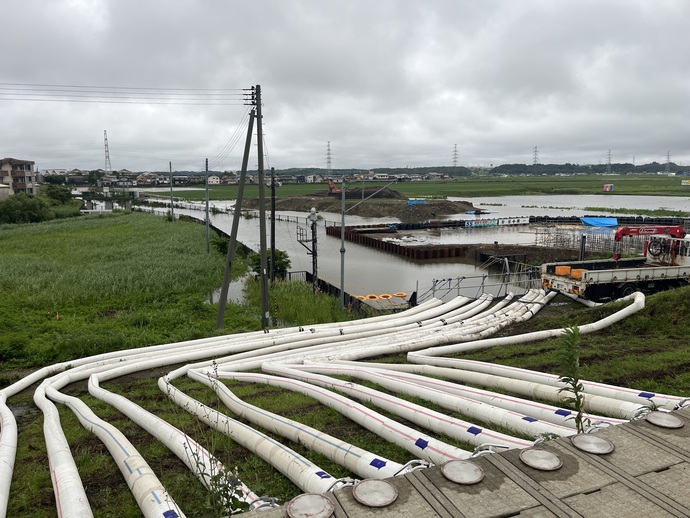 古川排水樋門排水状況3